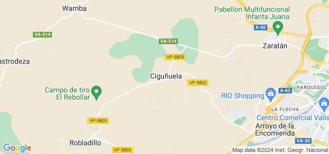 Mapa de Ciguñuela