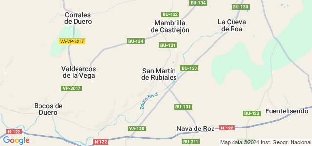 Mapa de San Martín de Rubiales