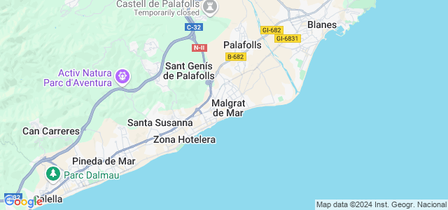 Mapa de Malgrat de Mar