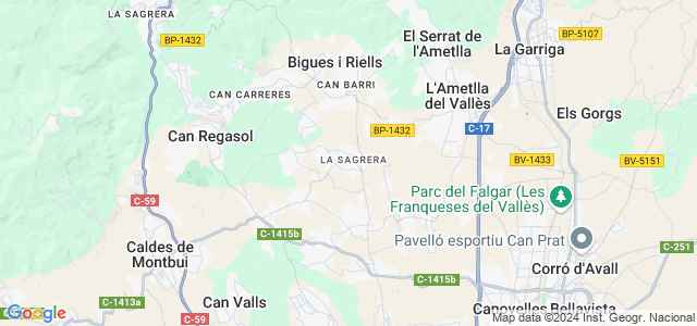 Mapa de Santa Eulàlia de Ronçana