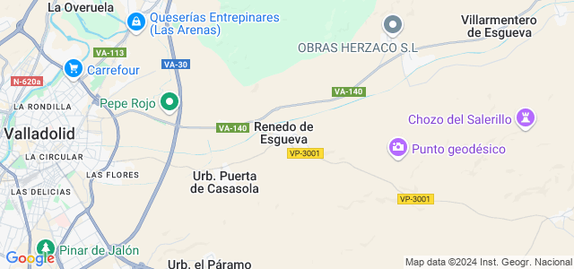 Mapa de Renedo de Esgueva