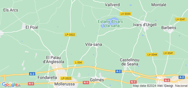 Mapa de Vila-sana