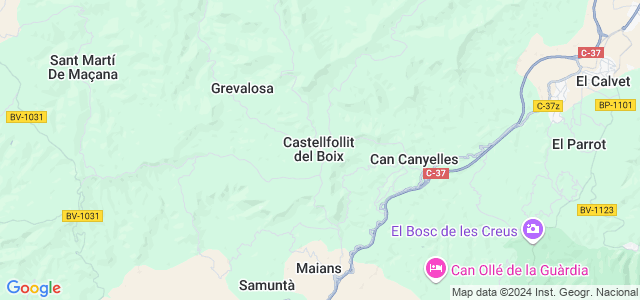 Mapa de Castellfollit del Boix