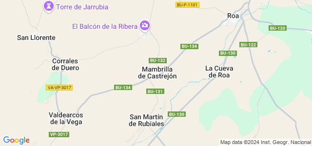 Mapa de Mambrilla de Castrejón