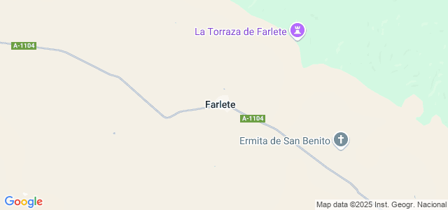 Mapa de Farlete