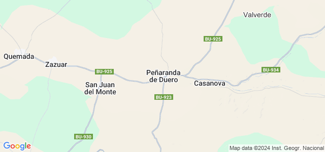 Mapa de Peñaranda de Duero