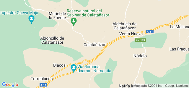 Mapa de Calatañazor