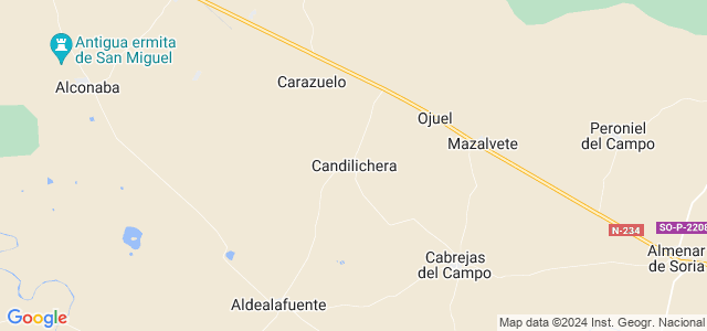 Mapa de Candilichera