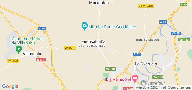Mapa de Fuensaldaña