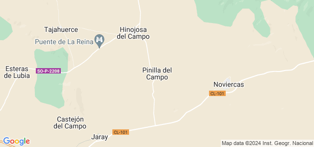 Mapa de Pinilla del Campo