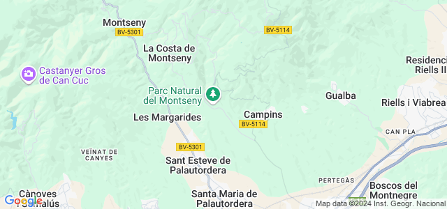 Mapa de Fogars de Montclús