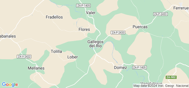 Mapa de Gallegos del Río