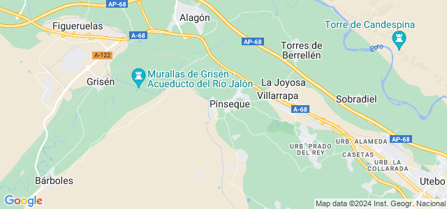 Mapa de Pinseque