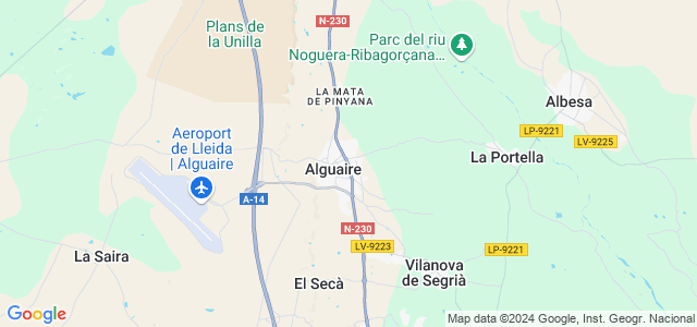 Mapa de Alguaire