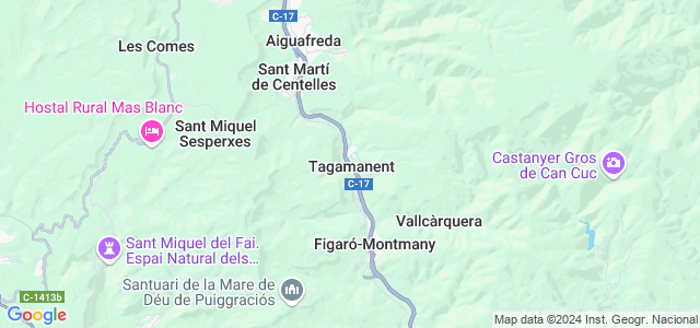 Mapa de Tagamanent