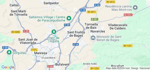 Mapa de Sant Fruitós de Bages