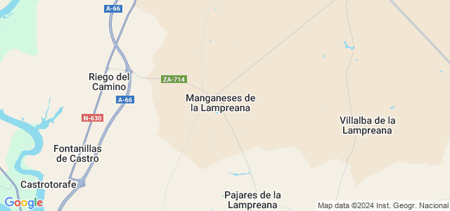 Mapa de Manganeses de la Lampreana