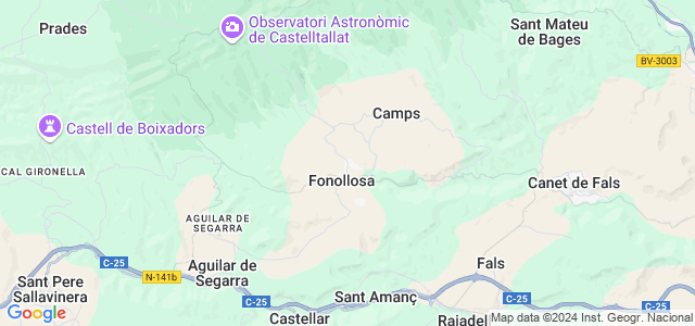 Mapa de Fonollosa