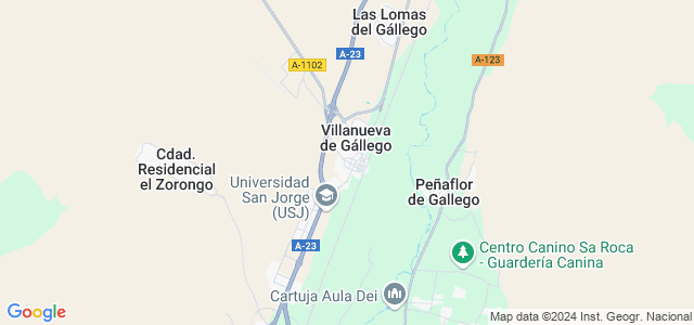 Mapa de Villanueva de Gállego