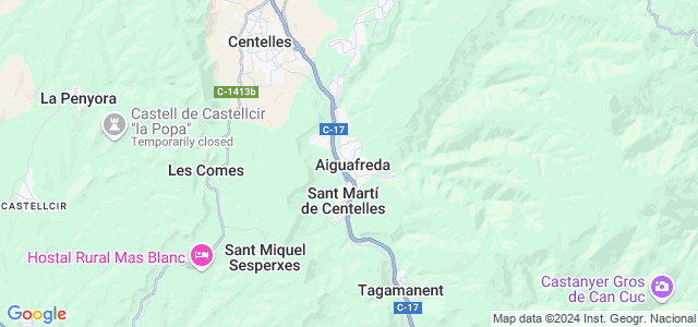 Mapa de Aiguafreda