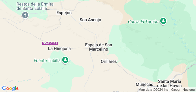 Mapa de Espeja de San Marcelino