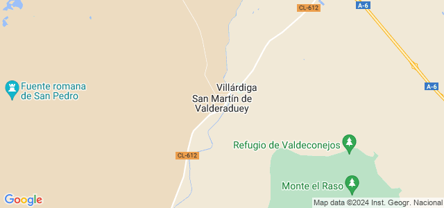 Mapa de San Martín de Valderaduey