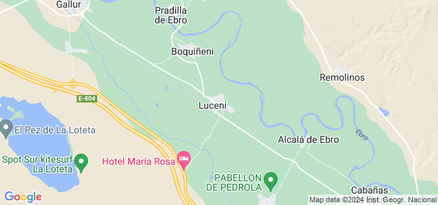 Mapa de Luceni