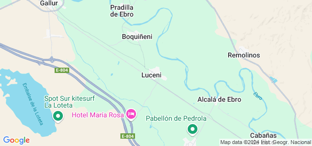 Mapa de Luceni