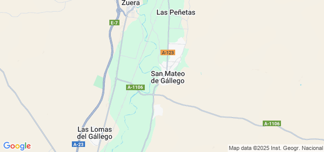 Mapa de San Mateo de Gállego