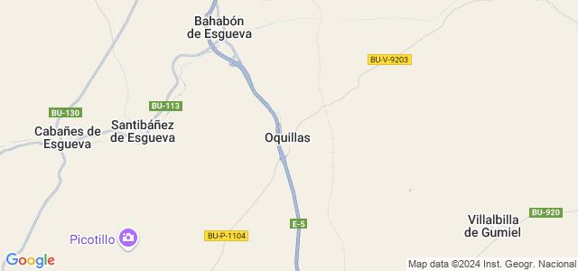 Mapa de Oquillas