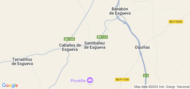 Mapa de Santibáñez de Esgueva