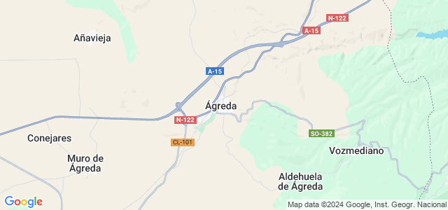 Mapa de Ágreda