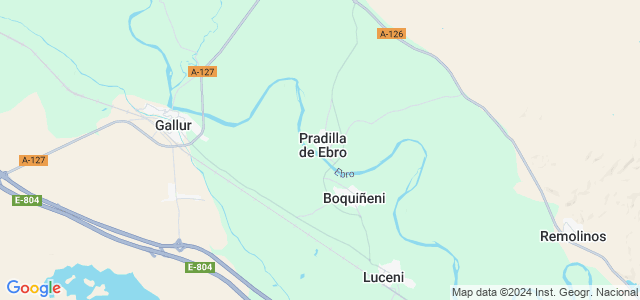 Mapa de Pradilla de Ebro