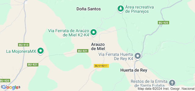 Mapa de Arauzo de Miel