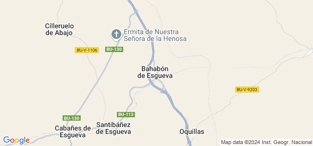 Mapa de Bahabón de Esgueva