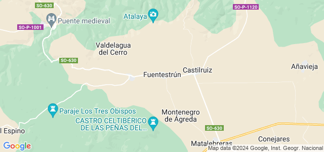 Mapa de Fuentestrún