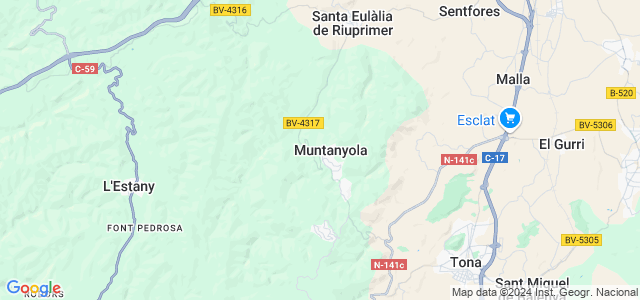 Mapa de Muntanyola