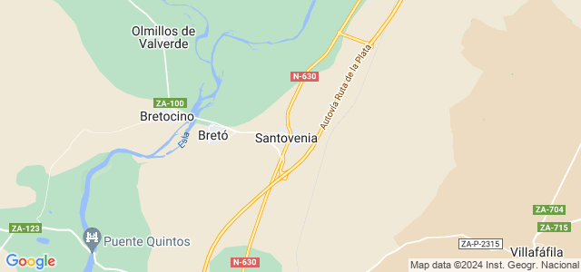 Mapa de Santovenia