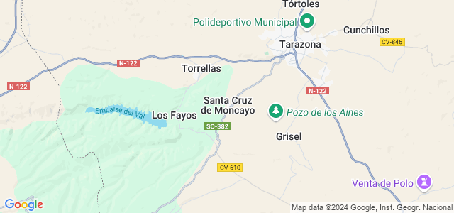 Mapa de Santa Cruz de Moncayo