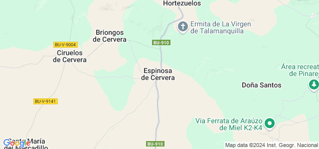 Mapa de Espinosa de Cervera