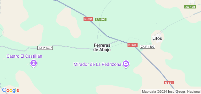 Mapa de Ferreras de Abajo