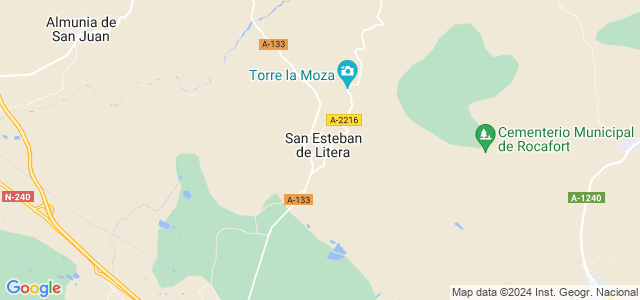 Mapa de San Esteban de Litera