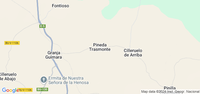 Mapa de Pineda Trasmonte