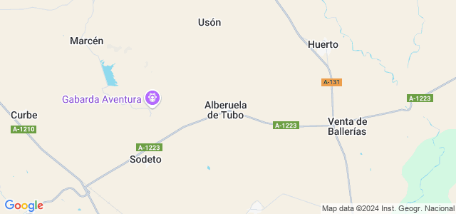 Mapa de Alberuela de Tubo