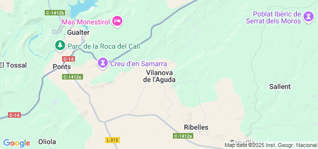 Mapa de Vilanova de lAguda