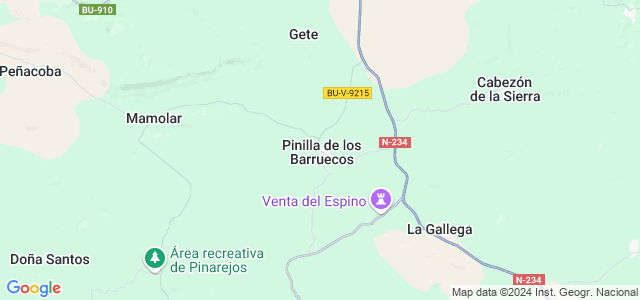 Mapa de Pinilla de los Barruecos