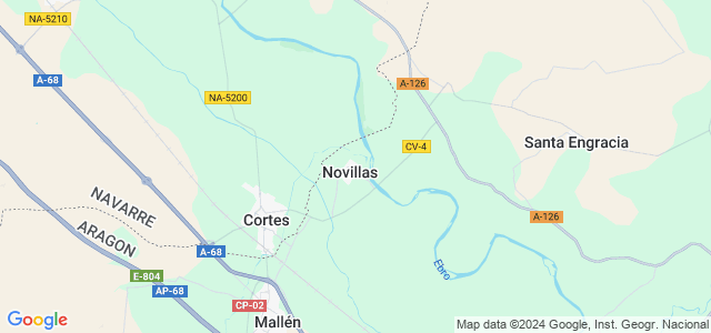 Mapa de Novillas