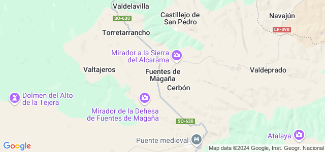 Mapa de Fuentes de Magaña