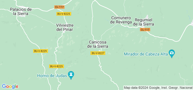 Mapa de Canicosa de la Sierra