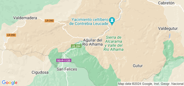 Mapa de Aguilar del Río Alhama